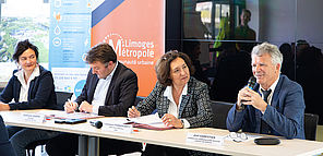Signature contrat de concession Limoges %étropole et GRDF 2025 Gaz vert 