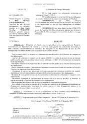 Arrêté portant délégation de signature à Mme Christine FAUQUEMBERGUE, Directrice au sein du Pôle aménagement et mobilités durables 