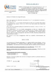 Décision n°1 relatif à l'affermissement des tranches optionnelles n°2 et n°3 du marché afférent à la maîtrise d'œuvre pour l'aménagement des espaces publics dans le cadre du projet d'écoquartier des Portes Ferrées NPNRU