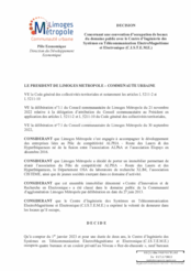 Décision concernant une convention d'occupation de locaux du domaine public avec le Centre d'ingénierie des Systèmes en Télécommunication ElectroMagnétisme et Electronique (C.I.S.T.E.M.E.)