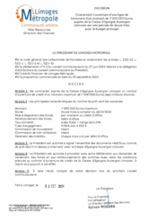 Décision concernant l'ouverture d'une ligne de trésorerie d'un montant de 7 000 000 € auprès de la Caisse d' Epargne Auvergne Limousin sur une période de douze mois pour le budget principal 