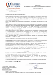 Décision de versement d'une aide à la transformation numérique - ORVIEL CONCEPT 1