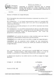 Décision n°1 concernant la convention électricité avec la centrale d'achat UGAP portant sur la mise à disposition d'un (de) marché(s) de fourniture, d'acheminement d'électricité et services associés