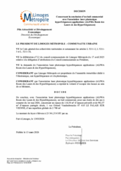 Décision concernant la conclusion d'un bail commercial avec l'association laser photonique hyperfréquences applications (ALPHA Route des Lasers et des Hyperfréquences)