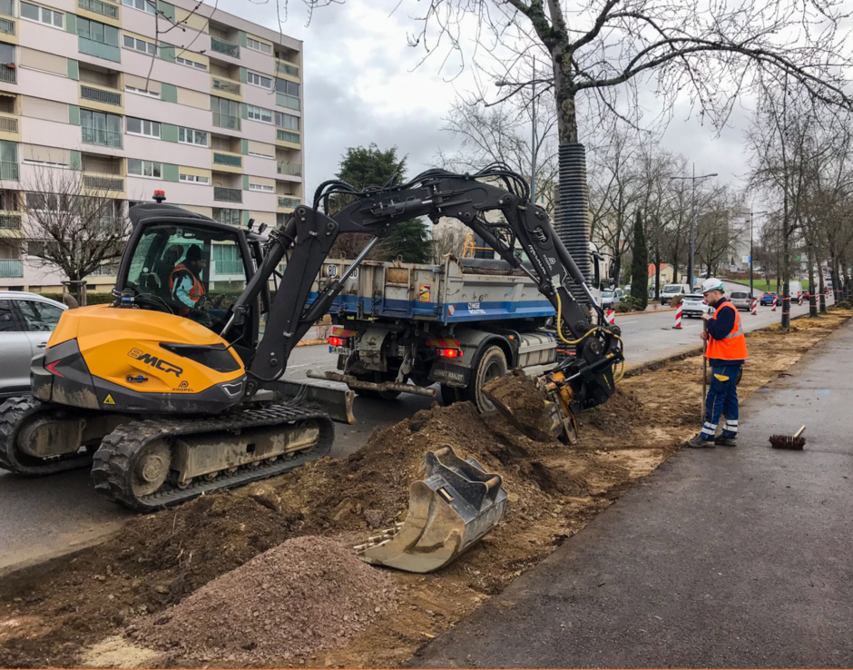 Image travaux aménagement voie verte bourlevards Limoges - Agrandir l'image (fenêtre modale)