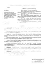 Arrêté portant ouverture d'une enquête publique en vue du transfert d'une emprise de voirie privée sise Impasse de Saint Exupéry à Limoges dans le domaine public de la Communauté urbaine Limoges Métropole