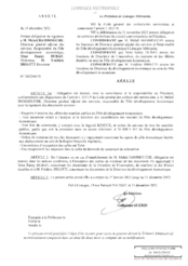 Arrêté portant délégation de signature à M. Mehdi HAMMOUCHE, Directeur général adjoint des services, Responsable du Pôle développement économique