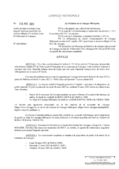 Arrêté portant ouverture d'une enquête publique préalable à la révision allégée n°5 du Plan Local d'Urbanisme de Limoges
