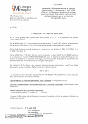 Décision relative à l'affermissement de la Tranche Optionnelle n° 3 du marché n° 2022-F024 afférent à l'Assistance à maîtrise d'ouvrage pour la conduite du projet de traitement des déchets résiduels sur le territoire de Limoges Métropole