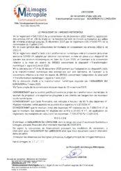 Décision de versement d'une aide à la transformation numérique - AQUARIUM DU LIMOUSIN