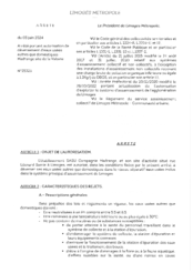 Arrêté portant autorisation du déversement d'eaux usées autres que domestiques - Madrange site de la Valoine 
