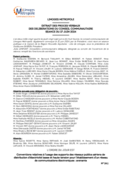 Conventions relatives à l'usage des supports des réseaux publics aériens de distribution d'électricité basse et haute tension pour l'établissement d'un réseau de communications électroniques : avenants