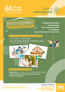 Flyer immobilier secteur du tourisme Limoges Métropole 