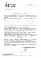 Décision concernant le versement d'une aide à la transformation numérique - MALINVAUD