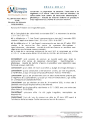 Décision n°1 concernant la préparation, la passation, l'exécution et le règlement d'un marché à procédure formalisée afférent à la construction d'un centre de ressources électroniques -photonique 