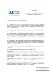 Décision de versement d'une aide à la transformation numérique avec la Société EMVIBAG