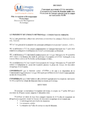 Décision concernant un avenant n°2 à la convention d'occupation de locaux du domaine public avec l'Université de Limoges agissant pour le compte du Laboratoire XLIM
