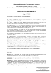 Acte constitutif modificatif d'une régie de recettes - Prêt de gobelets réutilisables - Régie n°076003