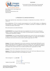 Décision concernant la mise à disposition d’une parcelle de terrain au profit de la société SOFIALEX