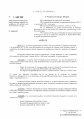 Arrêté portant ouverture d'une enquête publique préalable à la modification n°3 du Plan Local d'Urbanisme de Limoges