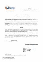 Décision portant sur la mise à disposition du domaine public de la commune de Panazol à Limoges Métropole pour l'installation d'outils de sensibilisation à la transition hydrique