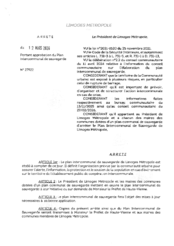 Arrêté portant approbation du Plan intercommunal de sauvegarde