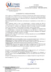 Décision de versement d'une aide à la transformation numérique - MICHAUD-BAPPEL