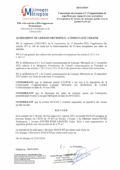 Décision concernant un avenant n°2 d'augmentation de superficie par rapport à une convention d'occupation de locaux du domaine public avec la société NAWAN
