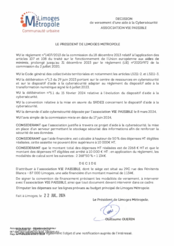 Décision de versement d'une aide à la Cybersécurité - association VIE PAISIBLE