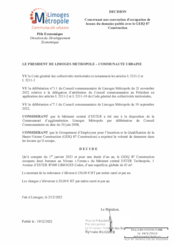 Décision concernant une convention d'occupation de locaux du domaine public avec le GE IQ 87 Construction