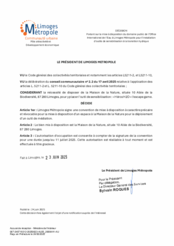 Décision portant sur la mise à disposition du domaine public de la commune de l'Office International de l'Eau à Limoges Métropole pour l'installation d'outils de sensibilisation à la transition hydrique