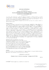 Budget annexe "centre de recyclage" - budget primitif 2026