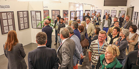 Photo du 42e Salon International de la caricature, du dessin de presse et d'humour à Saint-Just-le-Martel