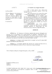 Arrêté portant délégation de signature à Mme Jennifer ALEXANDRE, Directrice Générale Adjointe des services et Responsable du pôle Infrastructures et Voirie à Limoges Métropole