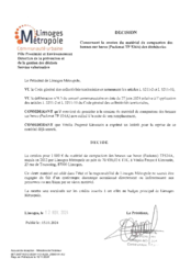 Décision concernant la cession du matériel de compaction des bennes sur berce (Packmat TP 534A) des déchèteries