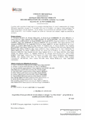 Acquisition d'une parcelle de terrain située à Limoges "Le Mas Rome" - propriété de la société LEGRAND FRANCE