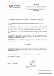 Décision concernant un avenant n °2 de prorogation par rapport à une convention d'occupation de locaux du domaine public avec la société GFI Technologies