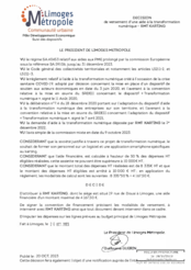 Décision de versement d'une aide à la transformation numérique - RMT KARTING