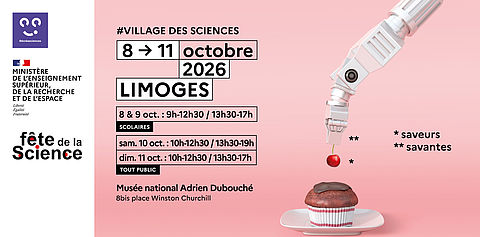 Fête de la science 2026 à Limoges 