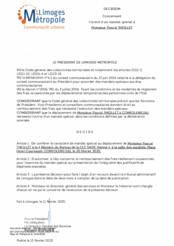 Décision concernant l’octroi d’un mandat spécial à Monsieur Pascal THEILLET