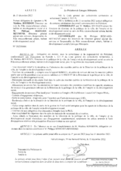 Arrêté portant délégation de signature à M. Mathieu BOURDON, Directeur au sein du Pôle renouvellement urbain, habitat et développement social 