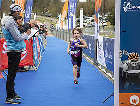 3e édition du Triathlon Limoges Métropole, arrivée enfants - Agrandir l'image (fenêtre modale)