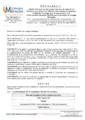 Décision n°1 relative à la sélection de candidatures dans le cadre d'une procédure avec négociation afférant à des missions d'assistance à maîtrise d'ouvrage pour la concertation et la communication du projet de BHNS sur le territoire de LM