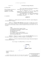 Arrêté portant délégation de fonctions et de signature à M. Gilles BEGOUT, Vice-Président