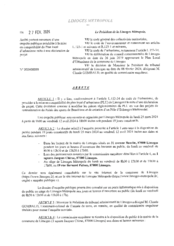 Arrêté portant ouverture d'une enquête publique préalable à la mise en compatibilité du Plan local d'urbanisme suite à une déclaration de projet